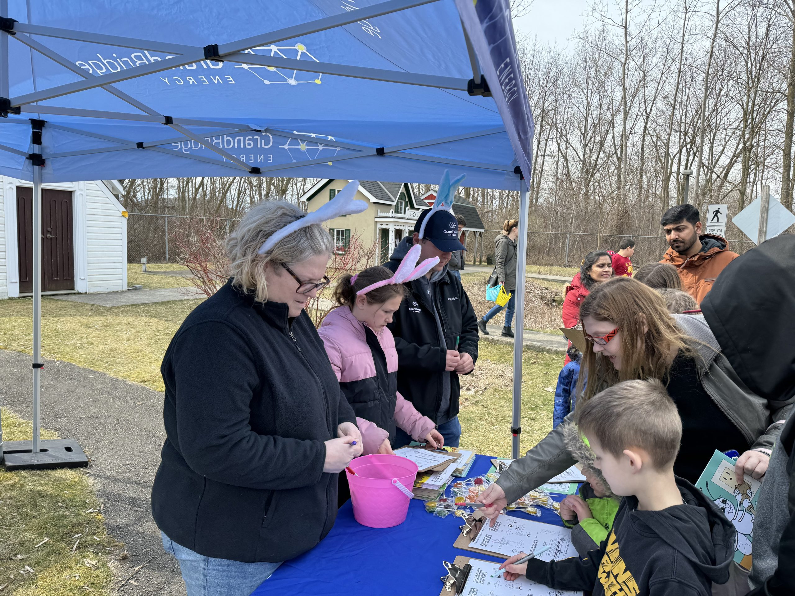 GrandBridge Energy holds a booth at the Safety Village.