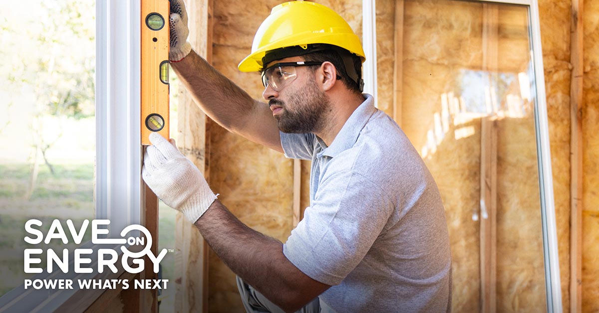 Man working to renovate a home