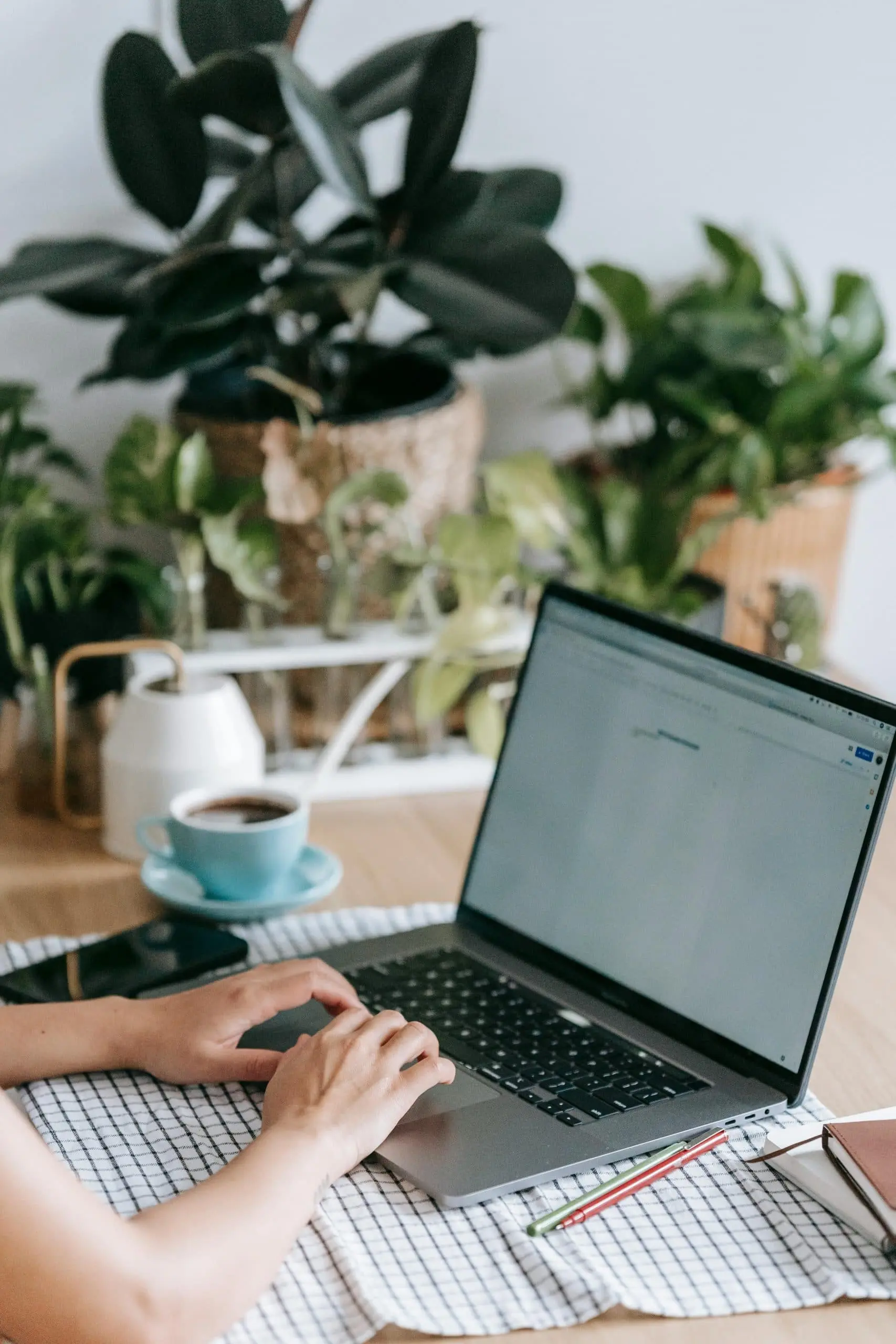 Image of someone filling out an online form.